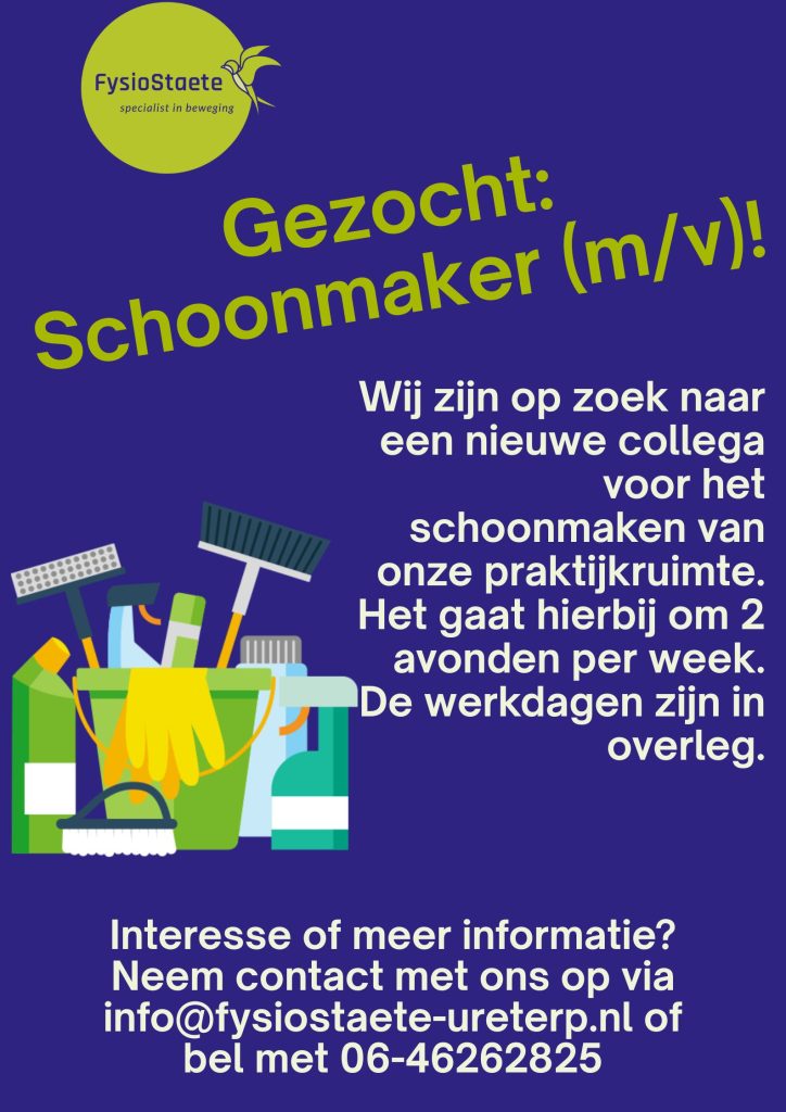 schoonmaakhulp gezocht